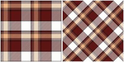 Plaids Pattern Seamless. Classic Scottish Tartan Design. Traditional Scottish Woven Fabric. Lumberjack Shirt Flannel Textile. Pattern Tile Swatch Included. vector