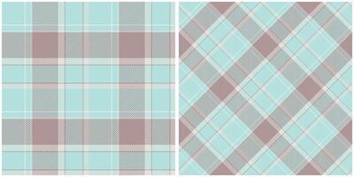 Plaid Pattern Seamless. Checker Pattern Seamless Tartan Illustration Set for Scarf, Blanket, Other Modern Spring Summer Autumn Winter Holiday Fabric Print. vector