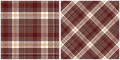 Plaid Pattern Seamless. Scottish Tartan Pattern Traditional Scottish Woven Fabric. Lumberjack Shirt Flannel Textile. Pattern Tile Swatch Included. vector