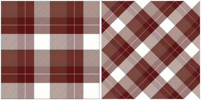 Plaid Pattern Seamless. Scottish Tartan Pattern Template for Design Ornament. Seamless Fabric Texture. vector