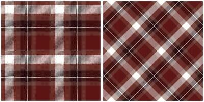 Plaid Pattern Seamless. Gingham Patterns Traditional Scottish Woven Fabric. Lumberjack Shirt Flannel Textile. Pattern Tile Swatch Included. vector