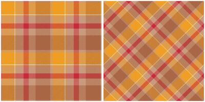 Plaid Pattern Seamless. Tartan Plaid Seamless Pattern. Traditional Scottish Woven Fabric. Lumberjack Shirt Flannel Textile. Pattern Tile Swatch Included. vector