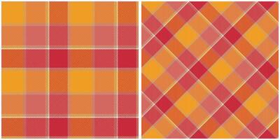 Plaid Pattern Seamless. Scottish Plaid, Seamless Tartan Illustration Set for Scarf, Blanket, Other Modern Spring Summer Autumn Winter Holiday Fabric Print. vector