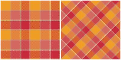 Plaid Pattern Seamless. Scottish Plaid, Seamless Tartan Illustration Set for Scarf, Blanket, Other Modern Spring Summer Autumn Winter Holiday Fabric Print. vector