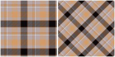 Plaid Pattern Seamless. Classic Plaid Tartan Traditional Scottish Woven Fabric. Lumberjack Shirt Flannel Textile. Pattern Tile Swatch Included. vector