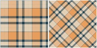 Plaid Pattern Seamless. Traditional Scottish Checkered Background. Traditional Scottish Woven Fabric. Lumberjack Shirt Flannel Textile. Pattern Tile Swatch Included. vector