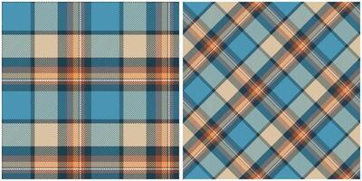 Plaid Pattern Seamless. Classic Scottish Tartan Design. Seamless Tartan Illustration Set for Scarf, Blanket, Other Modern Spring Summer Autumn Winter Holiday Fabric Print. vector