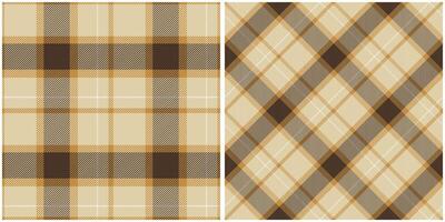 Plaid Patterns Seamless. Checkerboard Pattern Seamless Tartan Illustration Set for Scarf, Blanket, Other Modern Spring Summer Autumn Winter Holiday Fabric Print. vector