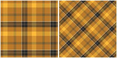 Plaid Patterns Seamless. Gingham Patterns Seamless Tartan Illustration Set for Scarf, Blanket, Other Modern Spring Summer Autumn Winter Holiday Fabric Print. vector