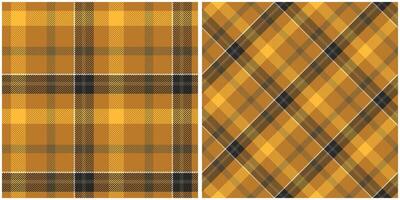 Plaid Patterns Seamless. Gingham Patterns Seamless Tartan Illustration Set for Scarf, Blanket, Other Modern Spring Summer Autumn Winter Holiday Fabric Print. vector