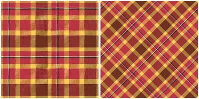 Plaid Patterns Seamless. Tartan Plaid Seamless Pattern. Seamless Tartan Illustration Set for Scarf, Blanket, Other Modern Spring Summer Autumn Winter Holiday Fabric Print. vector