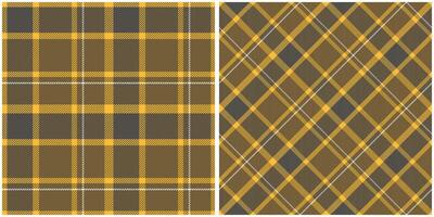 Plaid Patterns Seamless. Scottish Plaid, Seamless Tartan Illustration Set for Scarf, Blanket, Other Modern Spring Summer Autumn Winter Holiday Fabric Print. vector