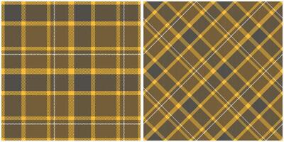 Plaid Patterns Seamless. Scottish Plaid, Seamless Tartan Illustration Set for Scarf, Blanket, Other Modern Spring Summer Autumn Winter Holiday Fabric Print. vector