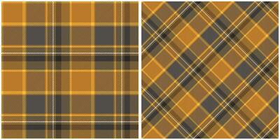 Plaid Patterns Seamless. Classic Plaid Tartan Seamless Tartan Illustration Set for Scarf, Blanket, Other Modern Spring Summer Autumn Winter Holiday Fabric Print. vector