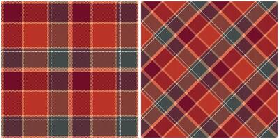 Scottish Tartan Pattern. Checker Pattern Seamless Tartan Illustration Set for Scarf, Blanket, Other Modern Spring Summer Autumn Winter Holiday Fabric Print. vector