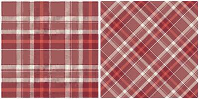 Scottish Tartan Pattern. Checkerboard Pattern Seamless Tartan Illustration Set for Scarf, Blanket, Other Modern Spring Summer Autumn Winter Holiday Fabric Print. vector