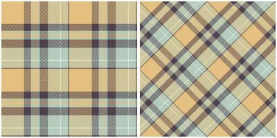 Scottish Tartan Pattern. Gingham Patterns Traditional Scottish Woven Fabric. Lumberjack Shirt Flannel Textile. Pattern Tile Swatch Included. vector