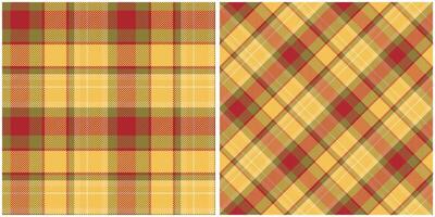 Scottish Tartan Pattern. Tartan Plaid Seamless Pattern. Seamless Tartan Illustration Set for Scarf, Blanket, Other Modern Spring Summer Autumn Winter Holiday Fabric Print. vector