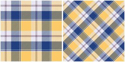 Scottish Tartan Seamless Pattern. Plaid Patterns Seamless Seamless Tartan Illustration Set for Scarf, Blanket, Other Modern Spring Summer Autumn Winter Holiday Fabric Print. vector