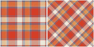 Scottish Tartan Seamless Pattern. Plaids Pattern Seamless Seamless Tartan Illustration Set for Scarf, Blanket, Other Modern Spring Summer Autumn Winter Holiday Fabric Print. vector