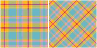 Scottish Tartan Seamless Pattern. Tartan Seamless Pattern Seamless Tartan Illustration Set for Scarf, Blanket, Other Modern Spring Summer Autumn Winter Holiday Fabric Print. vector