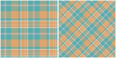 Scottish Tartan Seamless Pattern. Tartan Plaid Seamless Pattern. Seamless Tartan Illustration Set for Scarf, Blanket, Other Modern Spring Summer Autumn Winter Holiday Fabric Print. vector