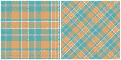 Scottish Tartan Seamless Pattern. Tartan Plaid Seamless Pattern. Seamless Tartan Illustration Set for Scarf, Blanket, Other Modern Spring Summer Autumn Winter Holiday Fabric Print. vector