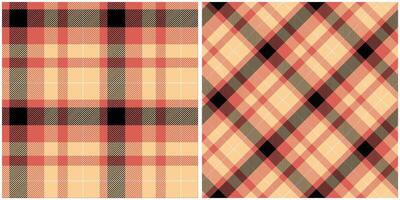 Tartan Pattern Seamless. Pastel Scottish Plaid, Seamless Tartan Illustration Set for Scarf, Blanket, Other Modern Spring Summer Autumn Winter Holiday Fabric Print. vector