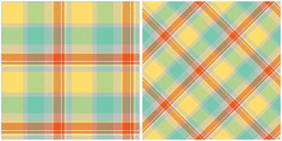 Scottish Tartan Seamless Pattern. Abstract Check Plaid Pattern Seamless Tartan Illustration Set for Scarf, Blanket, Other Modern Spring Summer Autumn Winter Holiday Fabric Print. vector