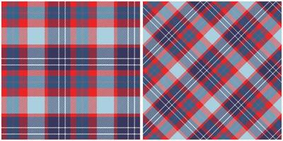 Tartan Plaid Seamless Pattern. Tartan Seamless Pattern. Seamless Tartan Illustration Set for Scarf, Blanket, Other Modern Spring Summer Autumn Winter Holiday Fabric Print. vector