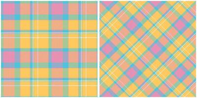 Tartan Plaid Seamless Pattern. Traditional Scottish Checkered Background. Seamless Tartan Illustration Set for Scarf, Blanket, Other Modern Spring Summer Autumn Winter Holiday Fabric vector