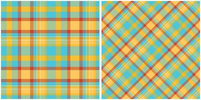 Tartan Plaid Seamless Pattern. Classic Scottish Tartan Design. Seamless Tartan Illustration Set for Scarf, Blanket, Other Modern Spring Summer Autumn Winter Holiday Fabric Print. vector