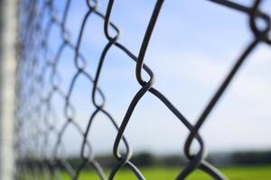 Chain Link Fence With Blur Effect photo
