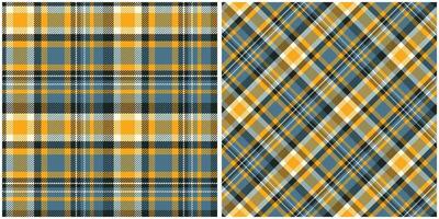 Tartan Plaid Seamless Pattern. Scottish Tartan Seamless Pattern. Seamless Tartan Illustration Set for Scarf, Blanket, Other Modern Spring Summer Autumn Winter Holiday Fabric Print. vector