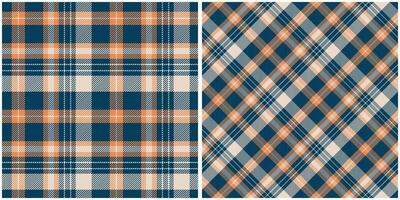 Classic Scottish Tartan Design. Classic Plaid Tartan. Seamless Tartan Illustration Set for Scarf, Blanket, Other Modern Spring Summer Autumn Winter Holiday Fabric Print. vector