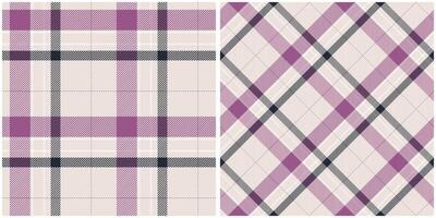 Tartan Plaid Seamless Pattern. Checker Pattern. Seamless Tartan Illustration Set for Scarf, Blanket, Other Modern Spring Summer Autumn Winter Holiday Fabric Print. vector