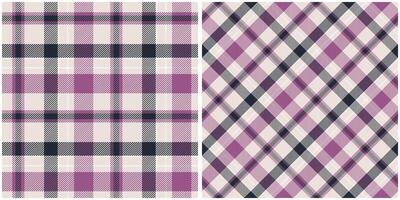 Tartan Plaid Seamless Pattern. Checkerboard Pattern. Seamless Tartan Illustration Set for Scarf, Blanket, Other Modern Spring Summer Autumn Winter Holiday Fabric Print. vector