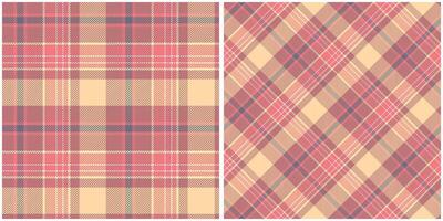 Tartan Plaid Seamless Pattern. Gingham Patterns. Seamless Tartan Illustration Set for Scarf, Blanket, Other Modern Spring Summer Autumn Winter Holiday Fabric Print. vector