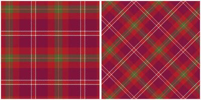 Tartan Plaid Seamless Pattern. Abstract Check Plaid Pattern. Seamless Tartan Illustration Set for Scarf, Blanket, Other Modern Spring Summer Autumn Winter Holiday Fabric Print. vector
