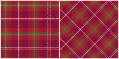 Tartan Plaid Seamless Pattern. Abstract Check Plaid Pattern. Seamless Tartan Illustration Set for Scarf, Blanket, Other Modern Spring Summer Autumn Winter Holiday Fabric Print. vector