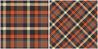 Tartan Plaid Pattern Seamless. Checkerboard Pattern. Seamless Tartan Illustration Set for Scarf, Blanket, Other Modern Spring Summer Autumn Winter Holiday Fabric Print. vector