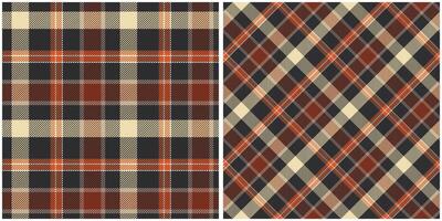 Tartan Plaid Pattern Seamless. Checker Pattern. Seamless Tartan Illustration Set for Scarf, Blanket, Other Modern Spring Summer Autumn Winter Holiday Fabric Print. vector