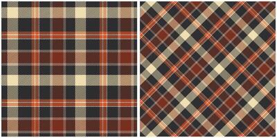 Tartan Plaid Pattern Seamless. Checker Pattern. Seamless Tartan Illustration Set for Scarf, Blanket, Other Modern Spring Summer Autumn Winter Holiday Fabric Print. vector