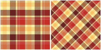 Tartan Plaid Pattern Seamless. Gingham Patterns. Seamless Tartan Illustration Set for Scarf, Blanket, Other Modern Spring Summer Autumn Winter Holiday Fabric Print. vector