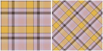 Scottish Tartan Plaid Seamless Pattern, Checkerboard Pattern. Seamless Tartan Illustration Set for Scarf, Blanket, Other Modern Spring Summer Autumn Winter Holiday Fabric Print. vector