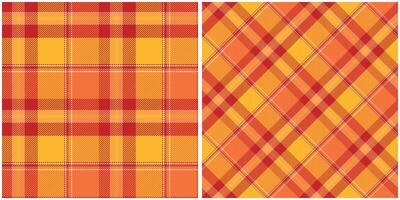 Scottish Tartan Plaid Seamless Pattern, Gingham Patterns. Seamless Tartan Illustration Set for Scarf, Blanket, Other Modern Spring Summer Autumn Winter Holiday Fabric Print. vector