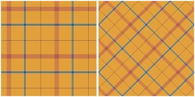 Scottish Tartan Plaid Seamless Pattern, Abstract Check Plaid Pattern. Seamless Tartan Illustration Set for Scarf, Blanket, Other Modern Spring Summer Autumn Winter Holiday Fabric Print. vector