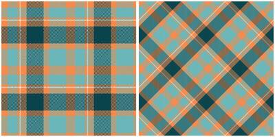 Tartan Seamless Pattern. Sweet Checkerboard Pattern Seamless Tartan Illustration Set for Scarf, Blanket, Other Modern Spring Summer Autumn Winter Holiday Fabric Print. vector