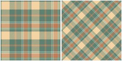 Scottish Tartan Plaid Seamless Pattern, Tartan Plaid Pattern Seamless. Seamless Tartan Illustration Set for Scarf, Blanket, Other Modern Spring Summer Autumn Winter Holiday Fabric Print. vector