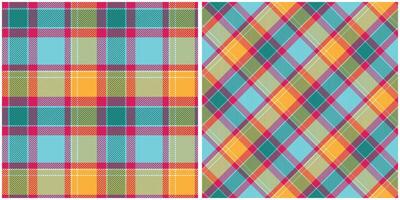 Tartan Plaid Pattern Seamless. Classic Scottish Tartan Design. Seamless Tartan Illustration Set for Scarf, Blanket, Other Modern Spring Summer Autumn Winter Holiday Fabric Print. vector